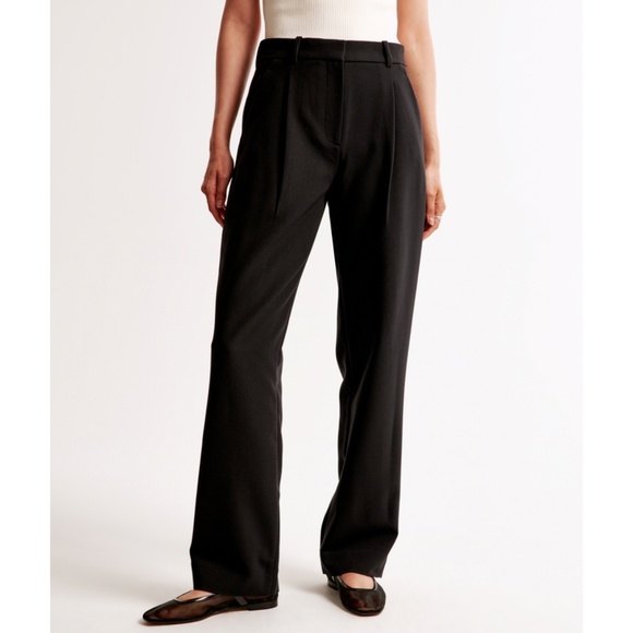 NWT Abercrombie & Fitch Quinn Tailored Straight Pant Size 14 Short